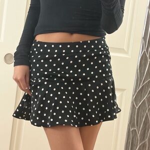 Princess Polly Black and White Mini Skirt
